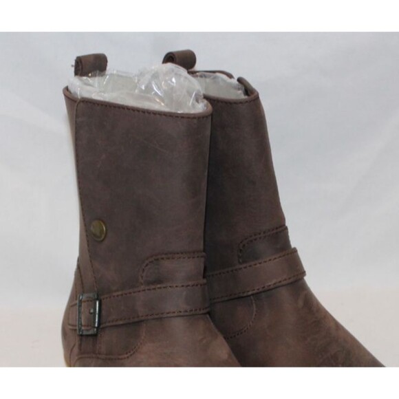 Birkenstock Women's Magdala Leather Boots Espresso Brown EU 37 NARROW US 6.5-7 - Picture 3 of 6